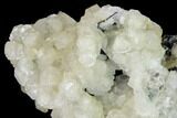 Calcite Crystals on Druzy Quartz - China #163253-2